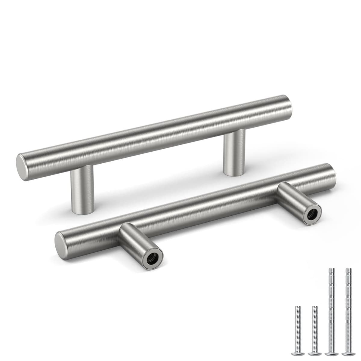 goldenwarm LS201BSS160 15 tiradores de acero inoxidable, distancia entre orificios, 160 mm, tiradores de barra para armario, cajones, puertas y cocina — view 17