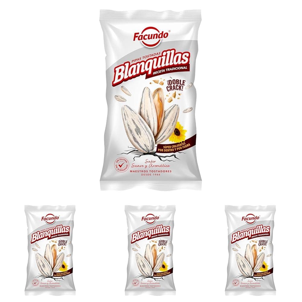Facundo Pipas Blanquillas de Girasol Tostadas y Saladas 200g | Extra Crujientes | Tostado Lento | Estricta Selección en Origen | Frescura Garantizada con Facundo Fresh — view 3
