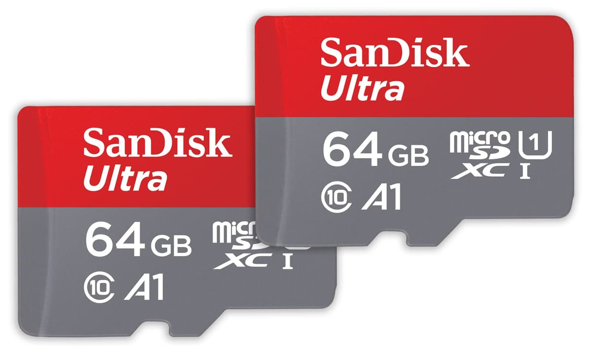 SanDisk 128GB Ultra microSDXC card + SD adapter up to 140 MB/s with A1 App Performance UHS-I Class 10 U1 - Twin Pack — view 5