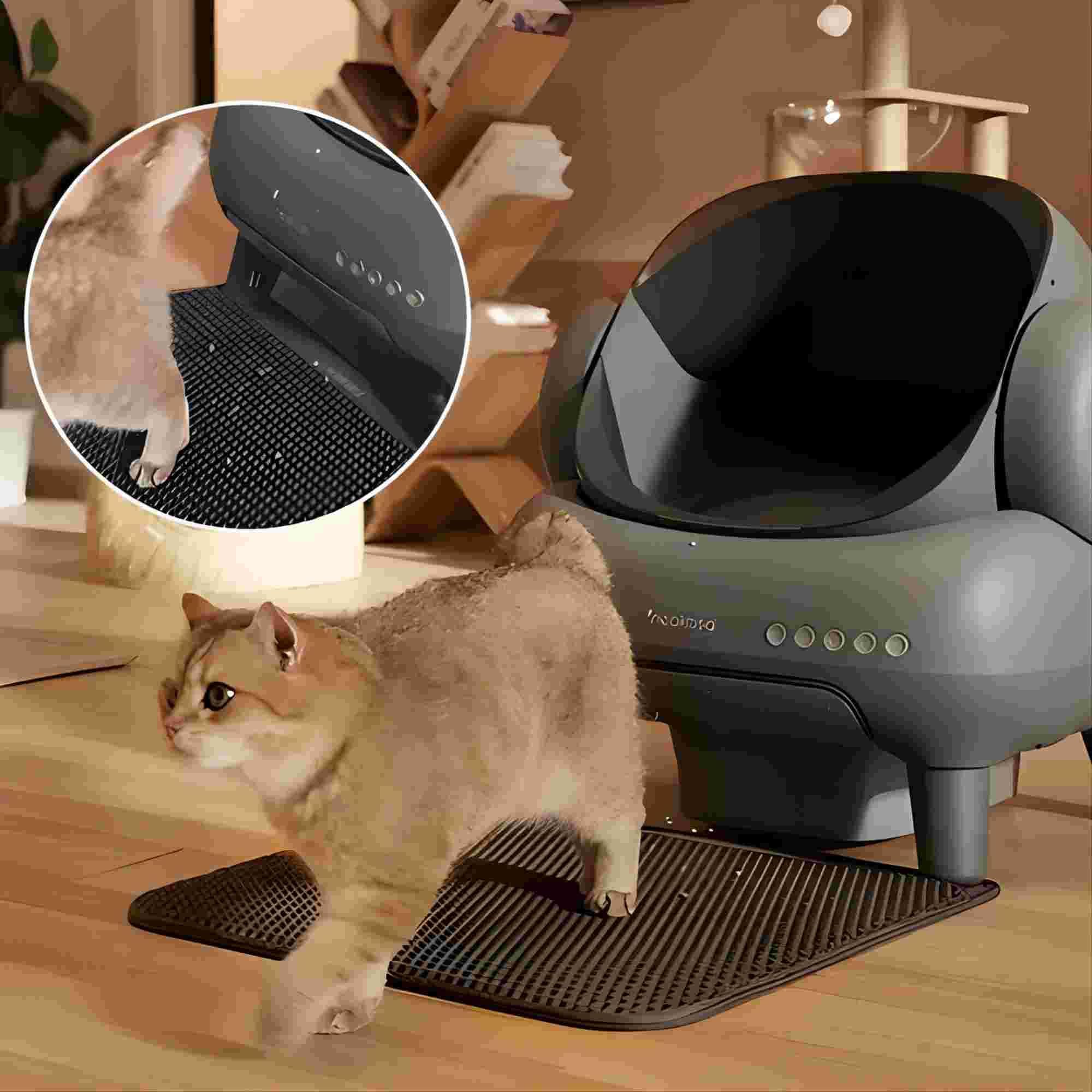 Neakasa M1 Arenero Gatos autolimpiable con diseño Abierto, Capacidad XXL, Control por App, Seguro, Limpieza rápida, sin olores e higiénico, Adecuado para hogares con Varios Gatos, Gris — view 2