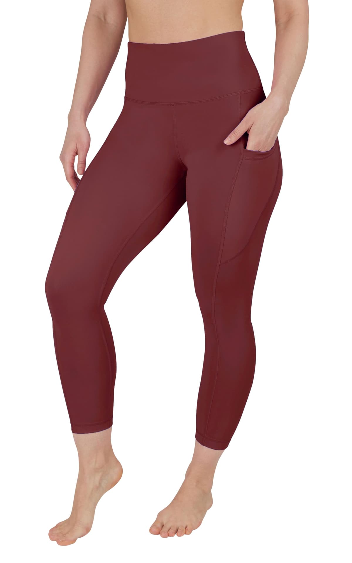 90 Degree By Reflex Womens High Waisted Leggings Capri Workout Yoga Pants — view 9