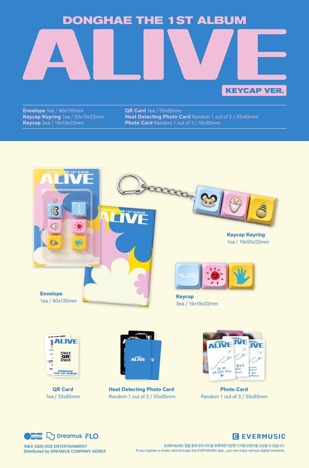 SUPER JUNIOR DONGHAE ALIVE [Photobook + Keycap Ver Set] The 1st Album — view 2