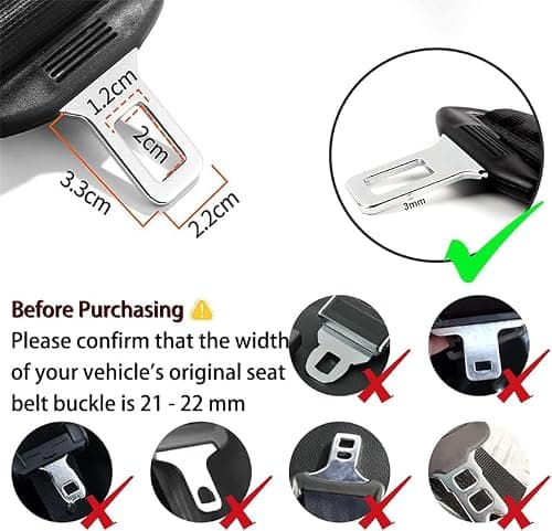10 Inch Universal Buckle Extender, Restraint Extension, Upgraded Car Buckle Adapter Accessory, Fits Most Vehicle Models — view 2