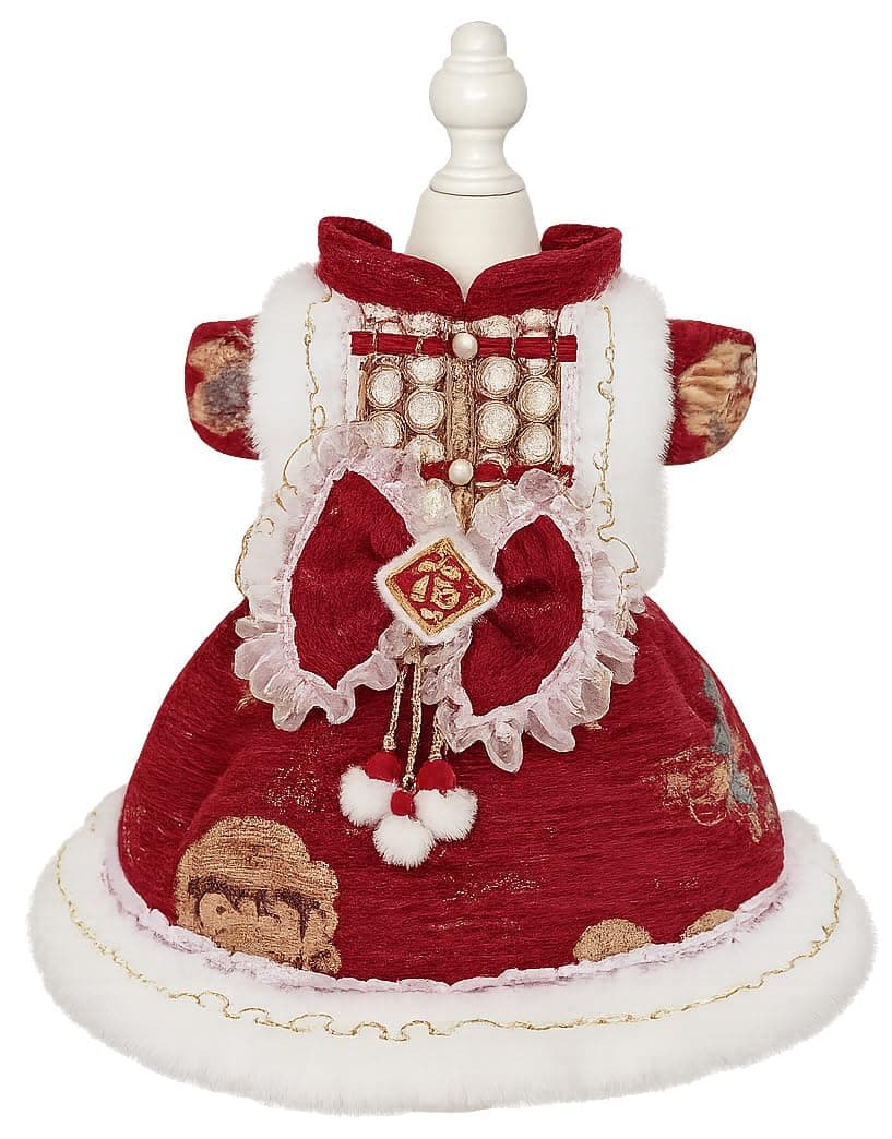 MaruPet Fashion Sweet Puppy Dog Chiffon Princess Dress for EXTRAL Small and Small Dog Pink S — view 11