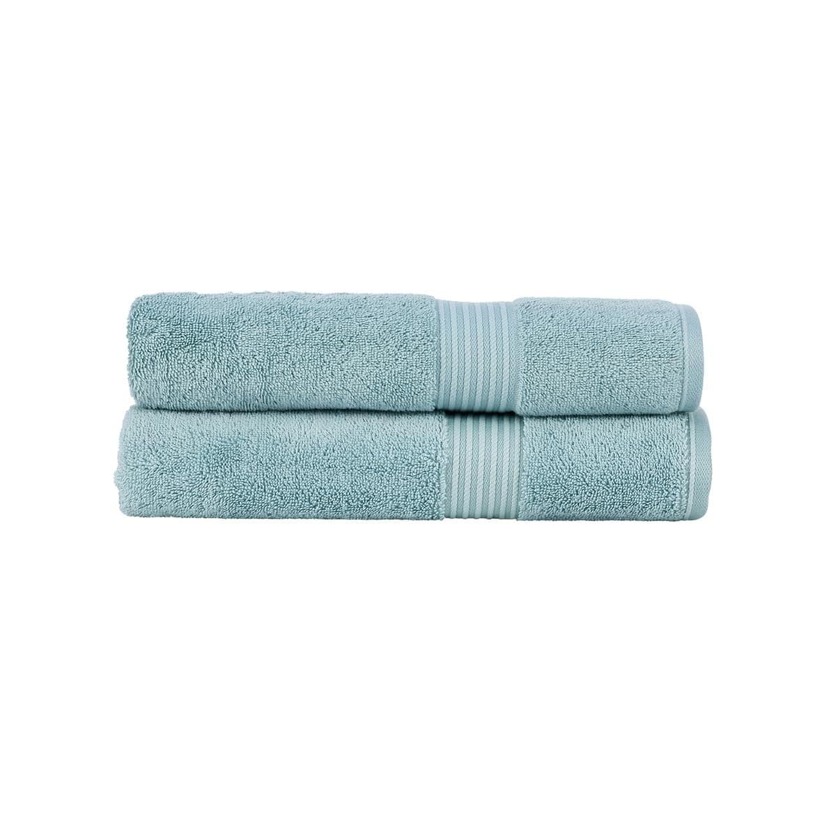 Christy Supreme Hygro 2 Hand Towels Set | Mineral Blue | 100% Luxury Supima Cotton | Ultra Soft | Super Absorbent | 650GSM | Plush and Long Lasting — view 116