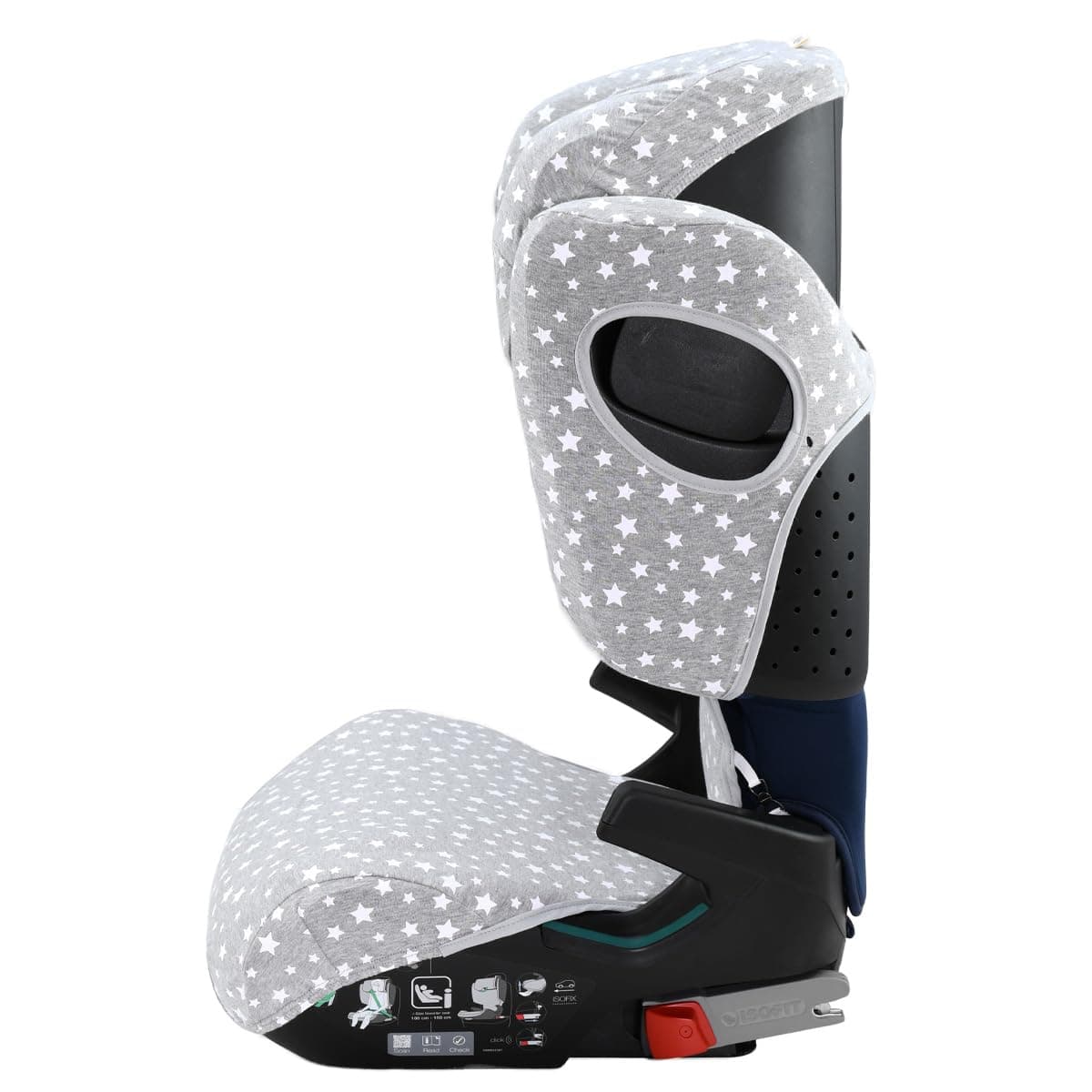 JYOKO KIDS Funda compatible con Romer Kidfix (Romer Kidfix M I-SIZE, WHITE STAR) — view 5