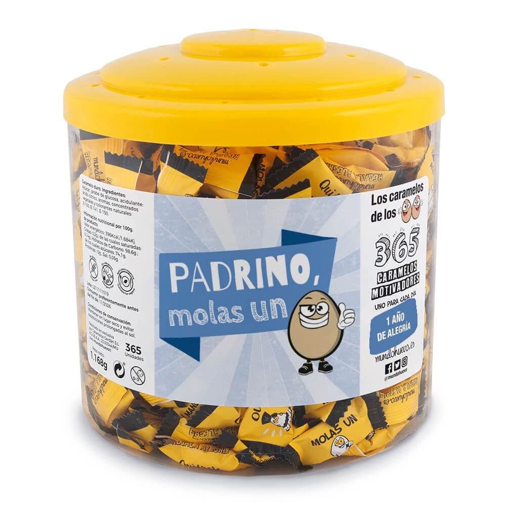 Regalo original. Tarro con 365 caramelos motivadores. Mi compañera de trabajo mola un huevo. Un caramelo motivador para cada dia del año — view 42