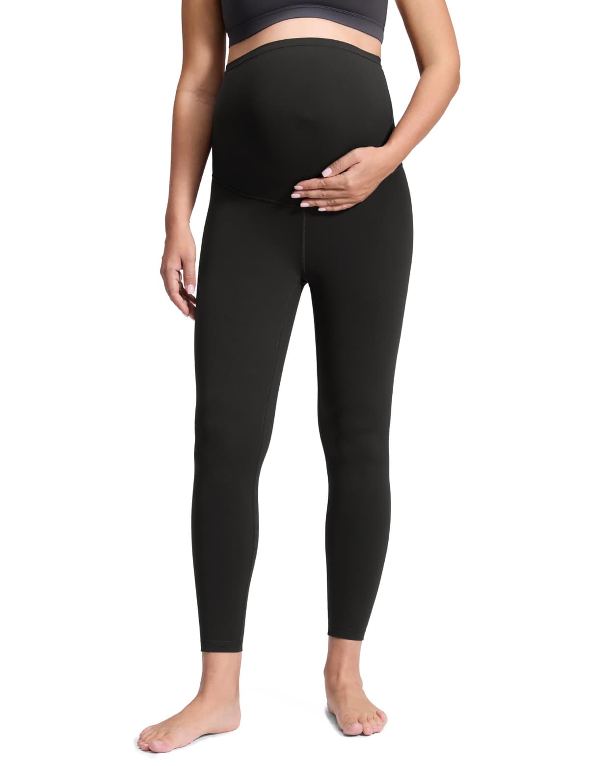CRZ YOGA Women's Butterluxe 25" Maternity Leggings - Over Bump Workout Leggings Pregnancy Soft Belly Support Yoga Pants