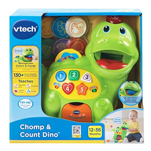 VTech Chomp and Count Dino, Green — view 6