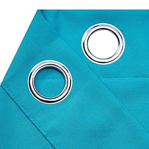 DREAM ART Outdoor Waterproof Privacy Curtains, Grommet Top Windproof Patio Drapes for Porch, Gazebo, Deck, UV Protection, 2 Panels, 54" Wx84 L (137x213 cm), Dark Teal — view 2