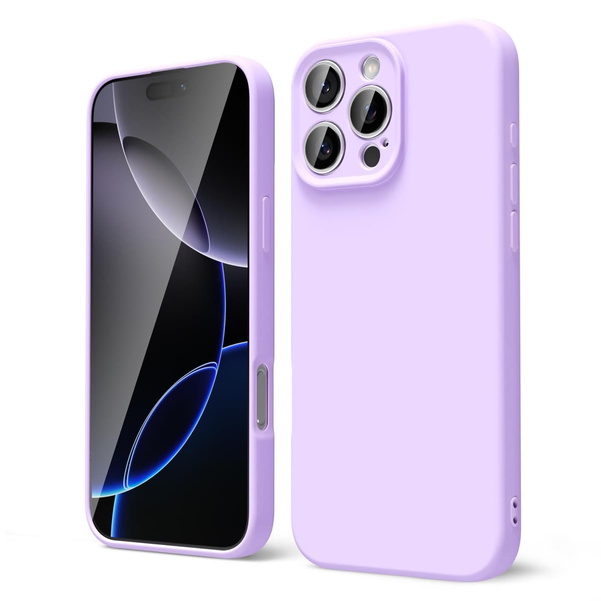oakxco for iPhone 17 Pro Max Phone Case Liquid Silicone, Cute Thin Slim Grip Soft Rubber Gel for Women Men, Smooth Matte TPU Plain Solid Color Girly Simple Case with Camera Cover, Light Pink — view 986