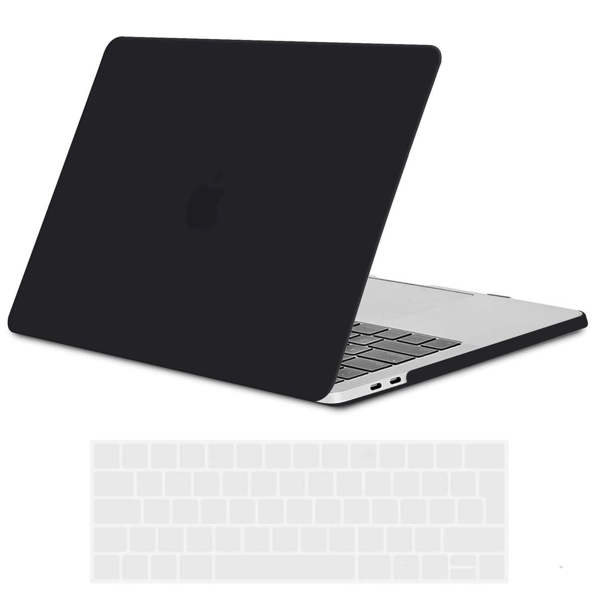TECOOL Case compatible with MacBook Air M1 & MacBook Air 13 inch Retina 2020 2019 2018 (A2337 A2179 A1932), Plastic Snap On Hard Shell Cover & UK EU Keyboard Protector, Crystal Clear (Glossy) — view 36