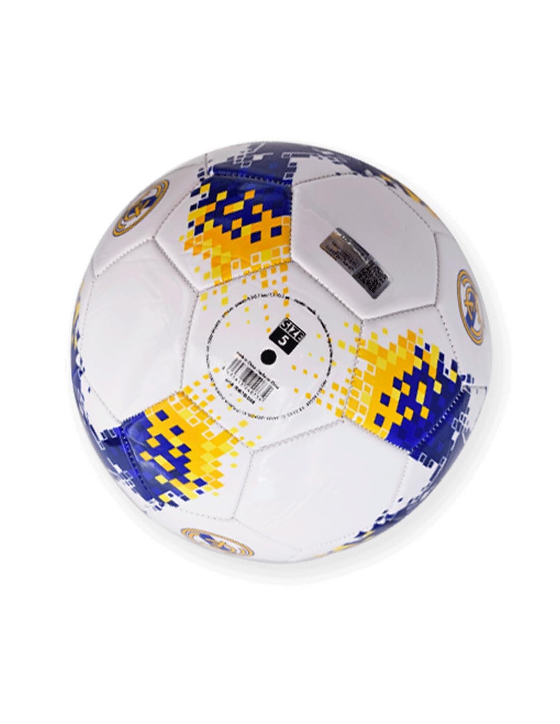 Real Madrid Balón diseño pixelado Talla 5 tamaño Similar al reglamentario Producto Oficial — view 3