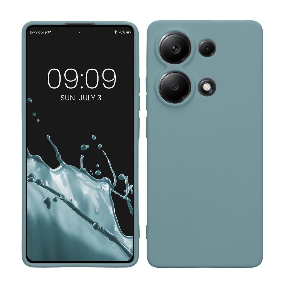 kwmobile Carcasa Compatible con Xiaomi Redmi Note 14 Pro 5G / Poco X7 Funda - Funda Ultrafina de TPU con Bordes elevados - Lavanda Metalizado — view 231