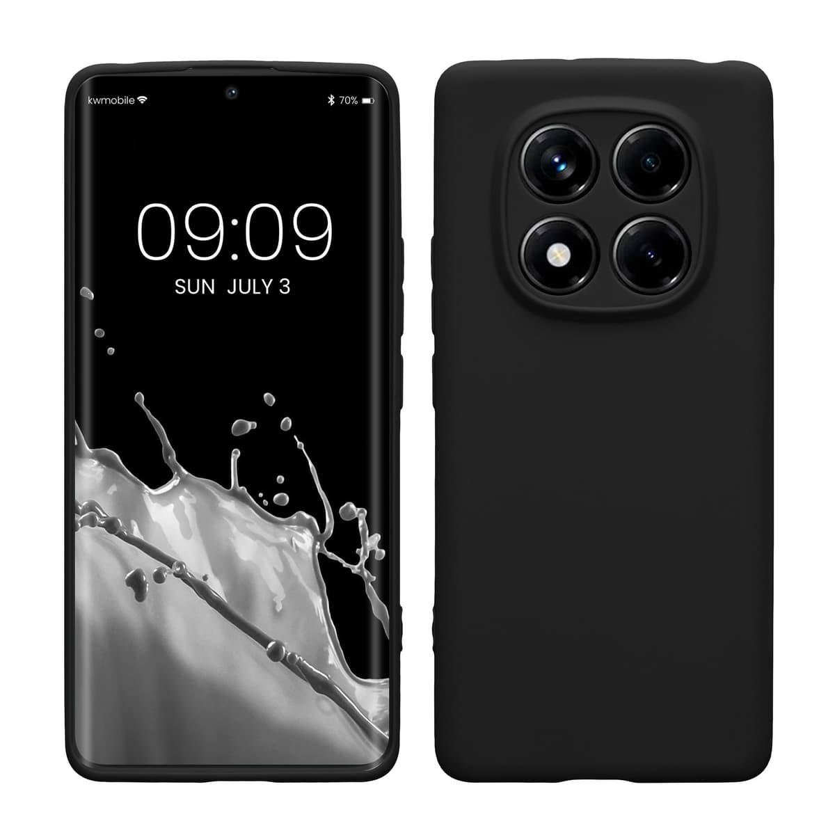 kwmobile Carcasa Compatible con Xiaomi Redmi Note 14 Pro 5G / Poco X7 Funda - Funda Ultrafina de TPU con Bordes elevados - Lavanda Metalizado — view 272
