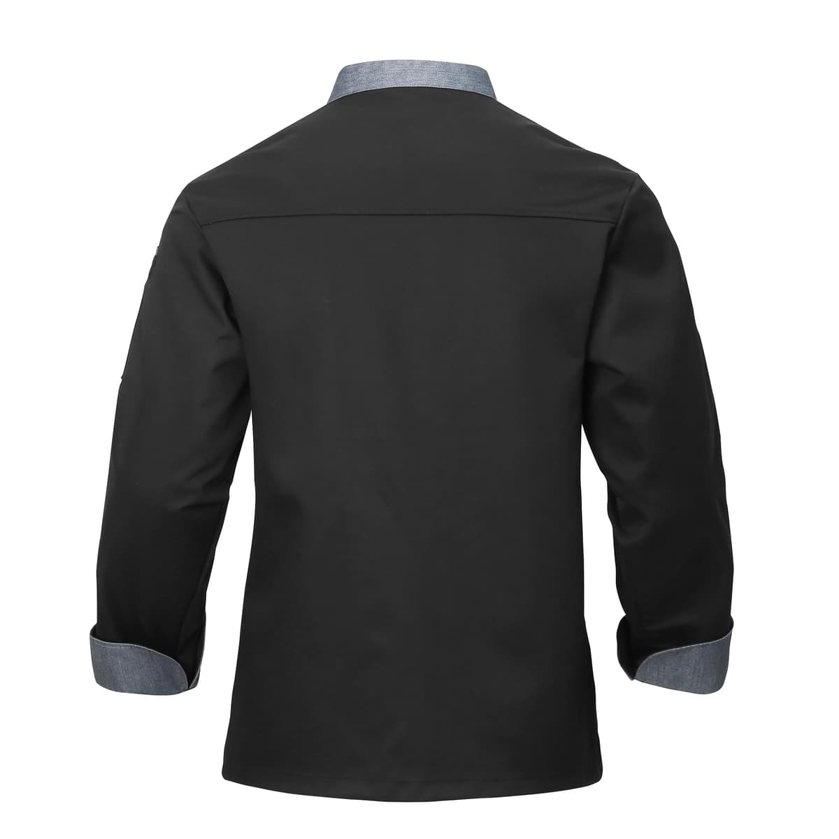 Chaqueta de Chef para Hombre Profesional Chef Manga Larga Unisex Restaurante Trabajo Chaquetas Ajuste Moderno Hotel Cocina Uniforme de Trabajo — view 3