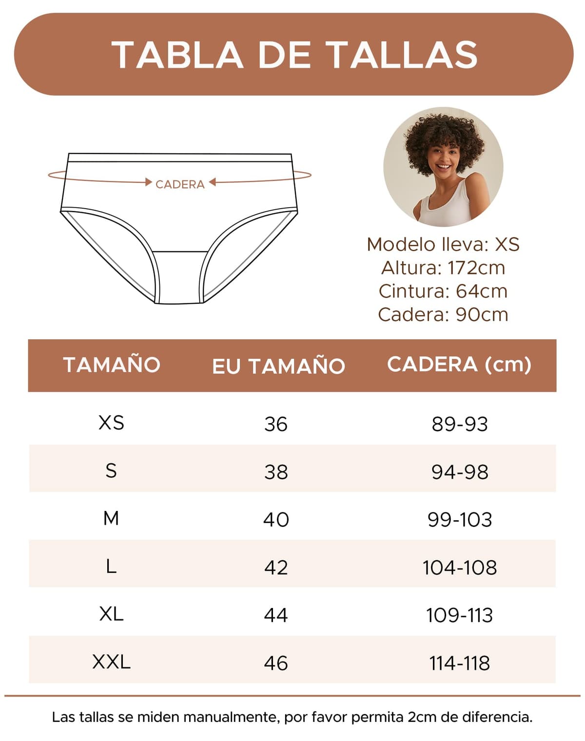 INNERSY Bragas Mujer Algodón Elástico Culotte Cintura Media Ropa Interior Cómodas y Suaves Pack de 6 — view 7