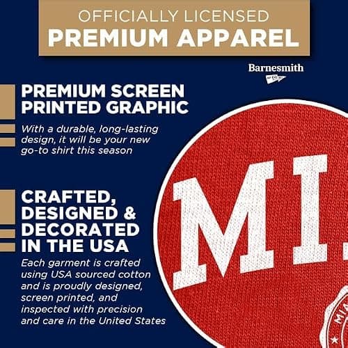 Barnesmith Miami University Redhawks Short-Sleeve T-Shirt, Heritage, Red, X-Large — view 3