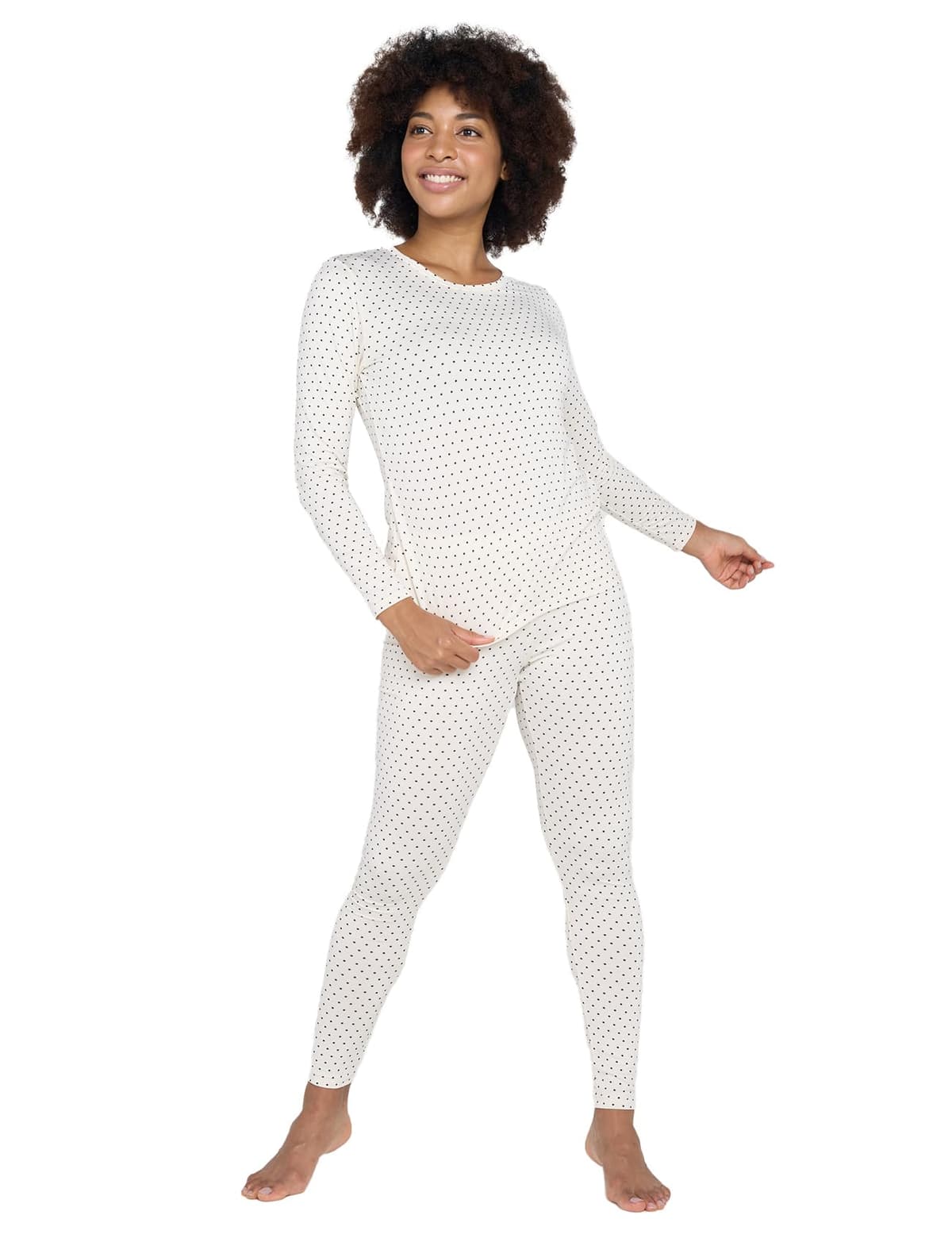 LAPASA Conjunto Ropa Termica Mujer Extra Calido Set Interior Camiseta Manga Larga Malla Termico Deportiva Invierno Frio Extremo Deporte Esqui Montaña L17/L41/L44 — view 9