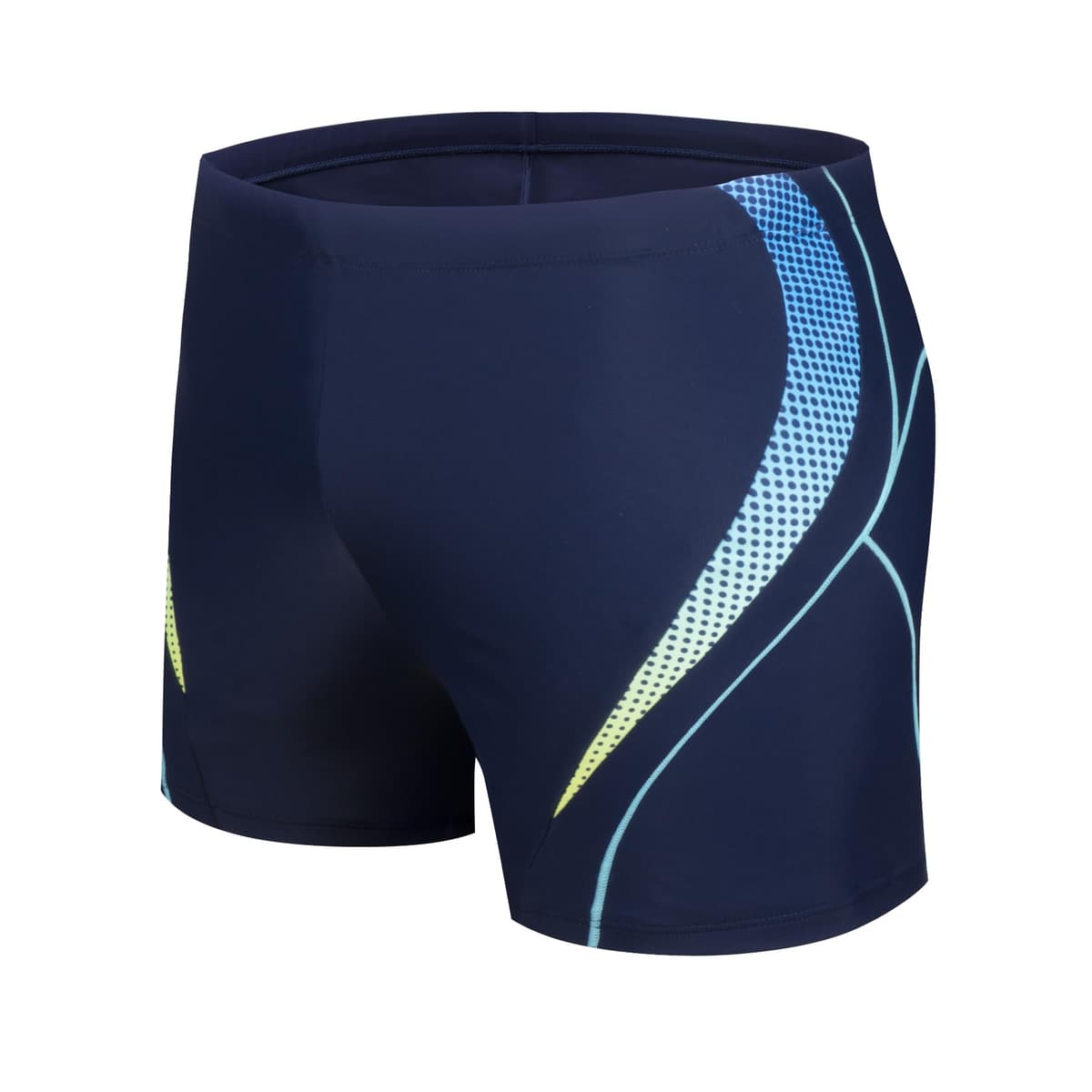 Bañador Hombre Natación Secado Rápido Bañadores Boxer con Cordón — view 10
