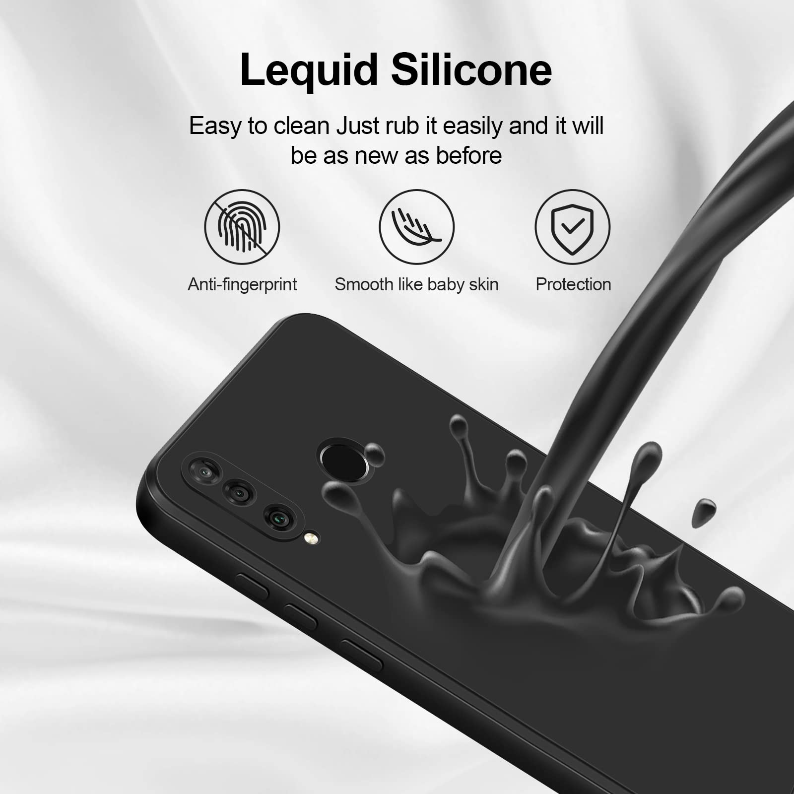 GiiYoon Funda para Huawei P30 Lite,Case de Silicona Suave de TPU Funda Protector de Goma Fexible Prueba Liviano y a Delgado de Golpes Antirrayas para Teléfono Huawei P30 Lite — view 4