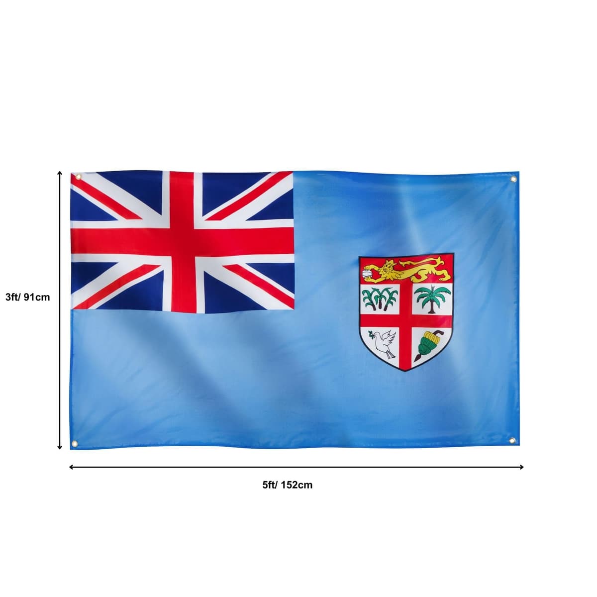 Runesol Cornwall Flag - 91x152cm, 3ft x 5ft, Cornish Flag, 4 Grommets, Eyelet in Every Corner, Premium Quality, Inside & Outside Use, Vivid Colours — view 1095