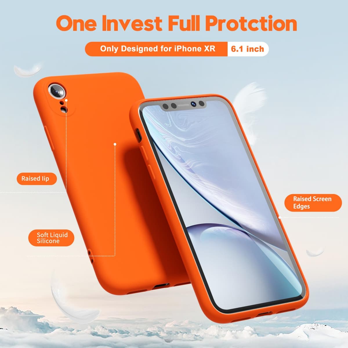 oakxco for iPhone 17 Pro Max Phone Case Liquid Silicone, Cute Thin Slim Grip Soft Rubber Gel for Women Men, Smooth Matte TPU Plain Solid Color Girly Simple Case with Camera Cover, Light Pink — view 346