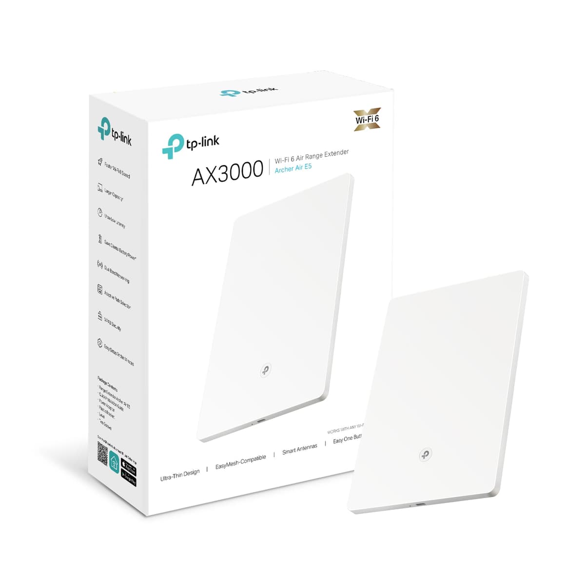 New TP-Link RE505X WiFi 6 Extender Booster AX1500, Dual-Band WiFi Repeater with Gigabit Ethernet, EasyMesh Compatible, Access Point Mode, App Setup — view 10