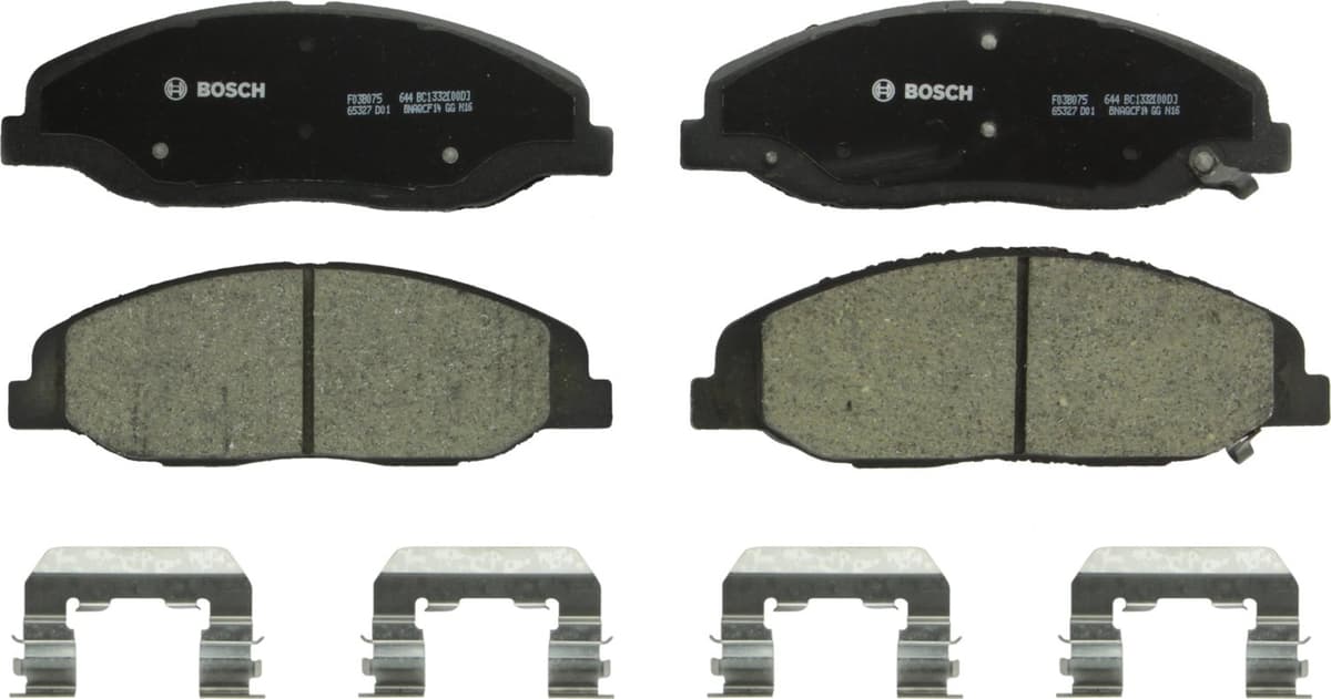 Bosch BC914 QuietCast Premium Ceramic Disc Brake Pad Set For: Acura ILX; Honda Accord, Civic, CR-V, Element, Fit, Front — view 158