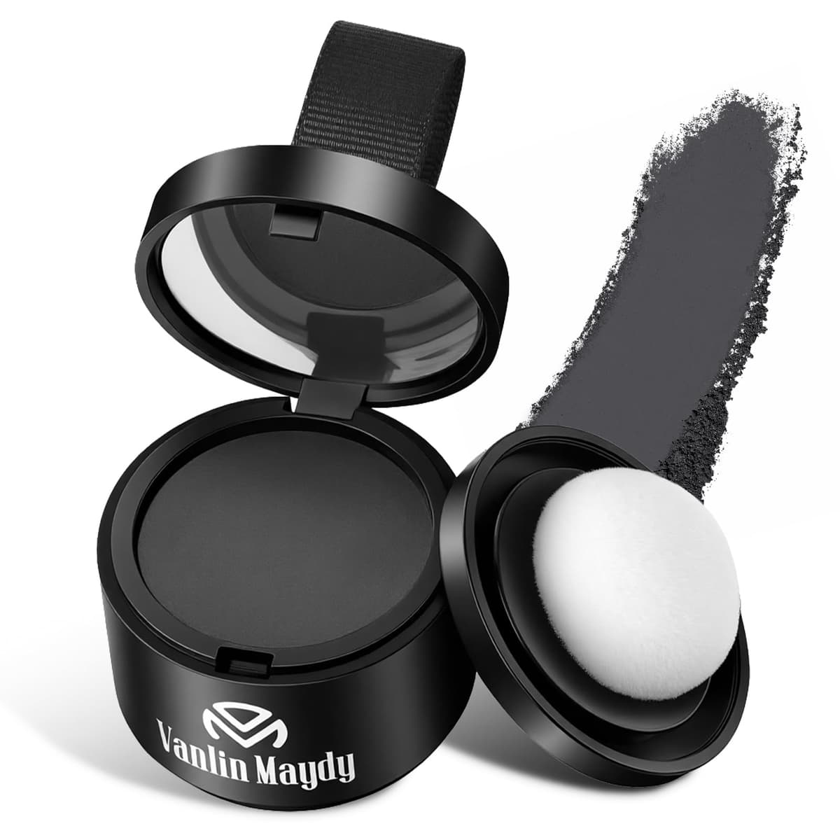 ALIIP Sombra para el Cabello,4g Retocador de Raíces en Polvo Corrector de Raíces,Polvo para la Línea del Cabello Debilitado,Hairline Powder para Cubre Rápidamente Canas Mujer y Hombre (Negro Natural) — view 9