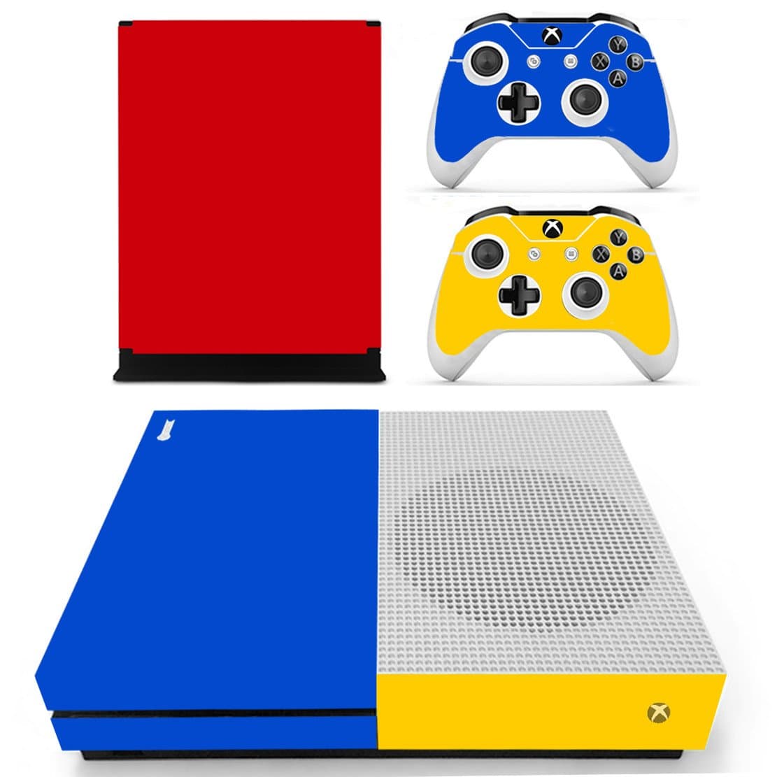 DOTBUY Vinyl Decal Full Body Skin Sticker For Microsoft Xbox One S Console And 2 Controllers And Kinect 2.0 (All White) — view 19