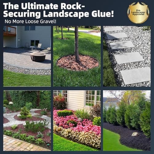 Shabebe 30.1oz Rock Glue for Landscaping – Strong Mulch, Gravel Binder, Ground Coverage & Pet Safe Mulch Glue for Rocks, Gravel&Mulch, Non-Toxic, Fast-Drying, Holds 24 Months — view 5