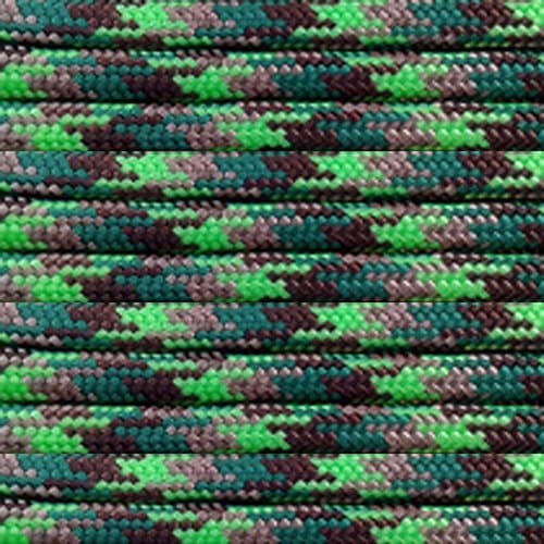 Paracord Planet 10 20 25 50 100 Foot Hanks and 250 1000 Foot Spools of Parachute 550 Cord Type III 7 Strand Paracord (Amazon 100 Feet)