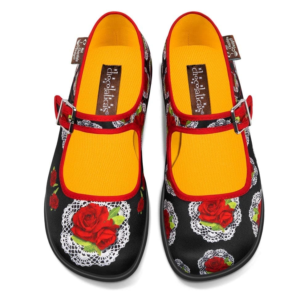 Hot Chocolate Design Chocolaticas Funky Canvas Women's Mary Jane Flat Shoes — view 133
