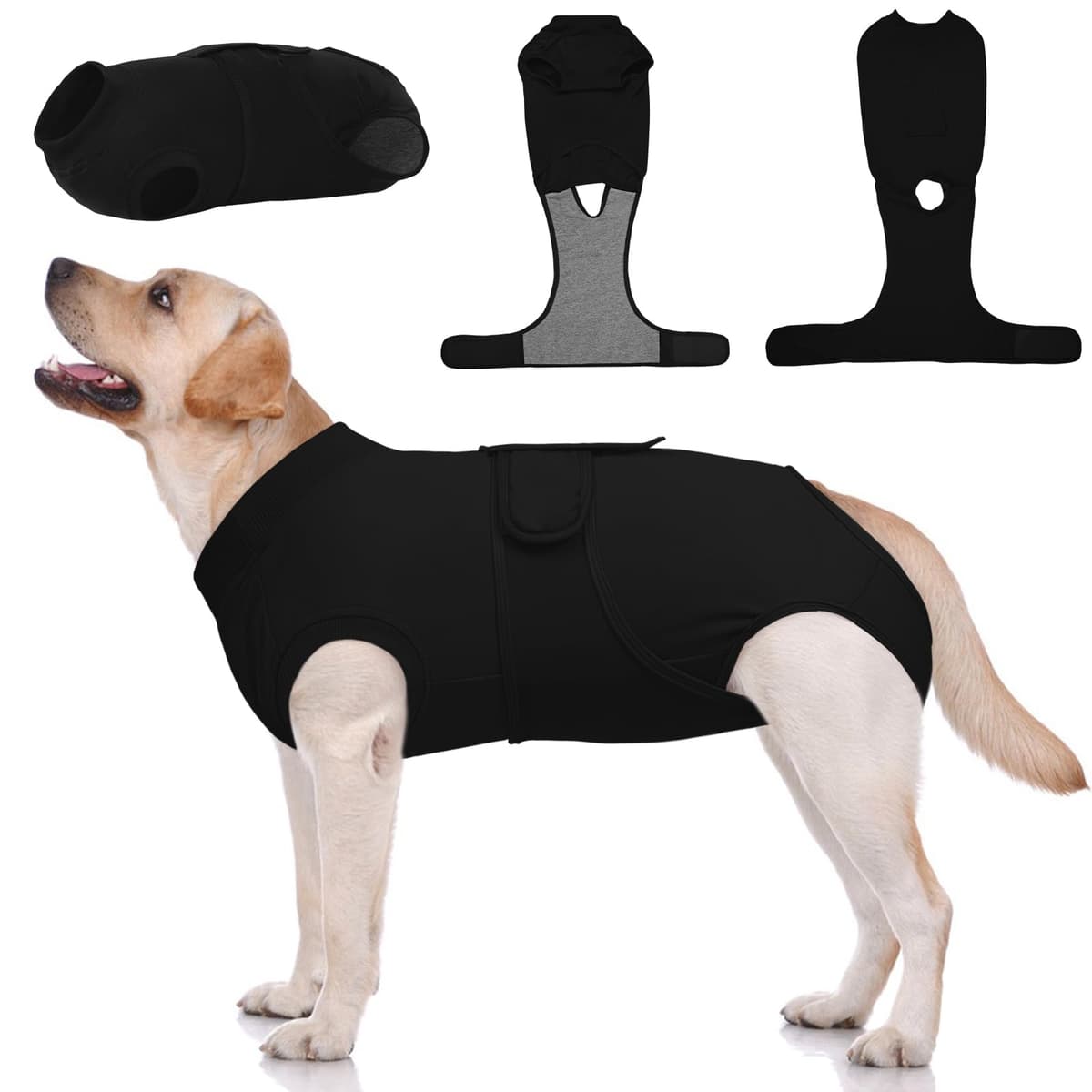 Kuoser Traje de recuperación de Perro para Hombre/Mujer, Camiseta para Cachorros después de la cirugía, Alternativa de Cuello electrónico para Mascotas pequeño, Mediano y Grande — view 22