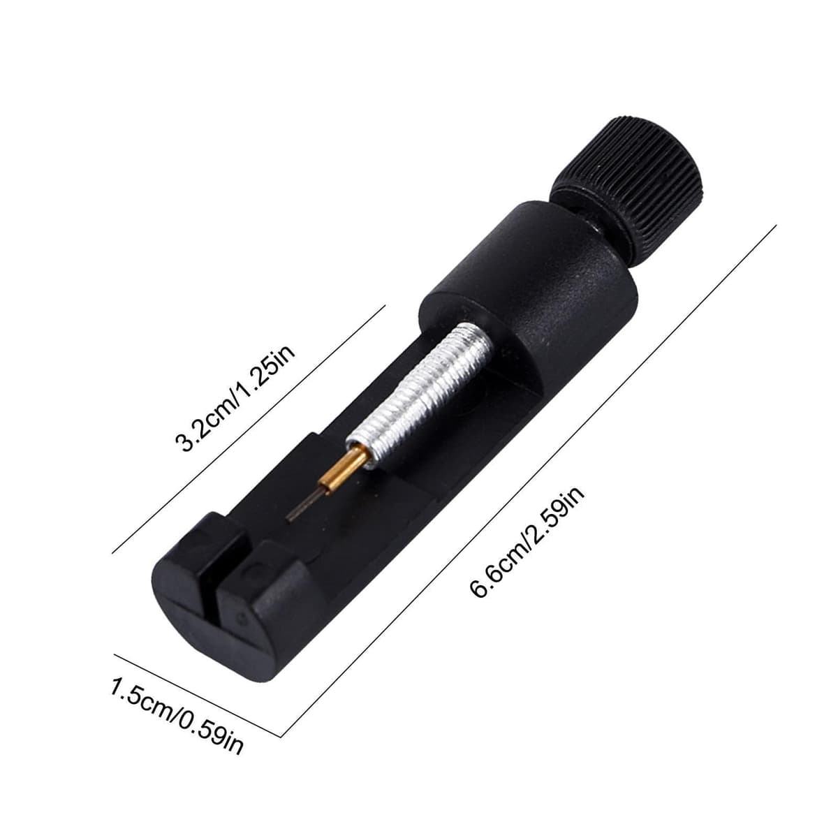 Herramienta De Extracción De Pasadores De Reloj: Kit Profesional De Eliminación De Eslabones De Reloj Con Pasadores De Repuesto | Juego De Herramienta De Ajuste De Eslabones De Cadena De Pulsera De Me — view 2
