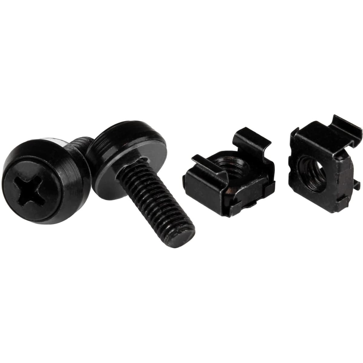 StarTech.com M5 Cage Nuts and Screw - 12 mm Rack Screws and Cage Nuts - 50 Pack - Black - Replacement Serve Rack Screws (CABSCREWM5B) — view 12