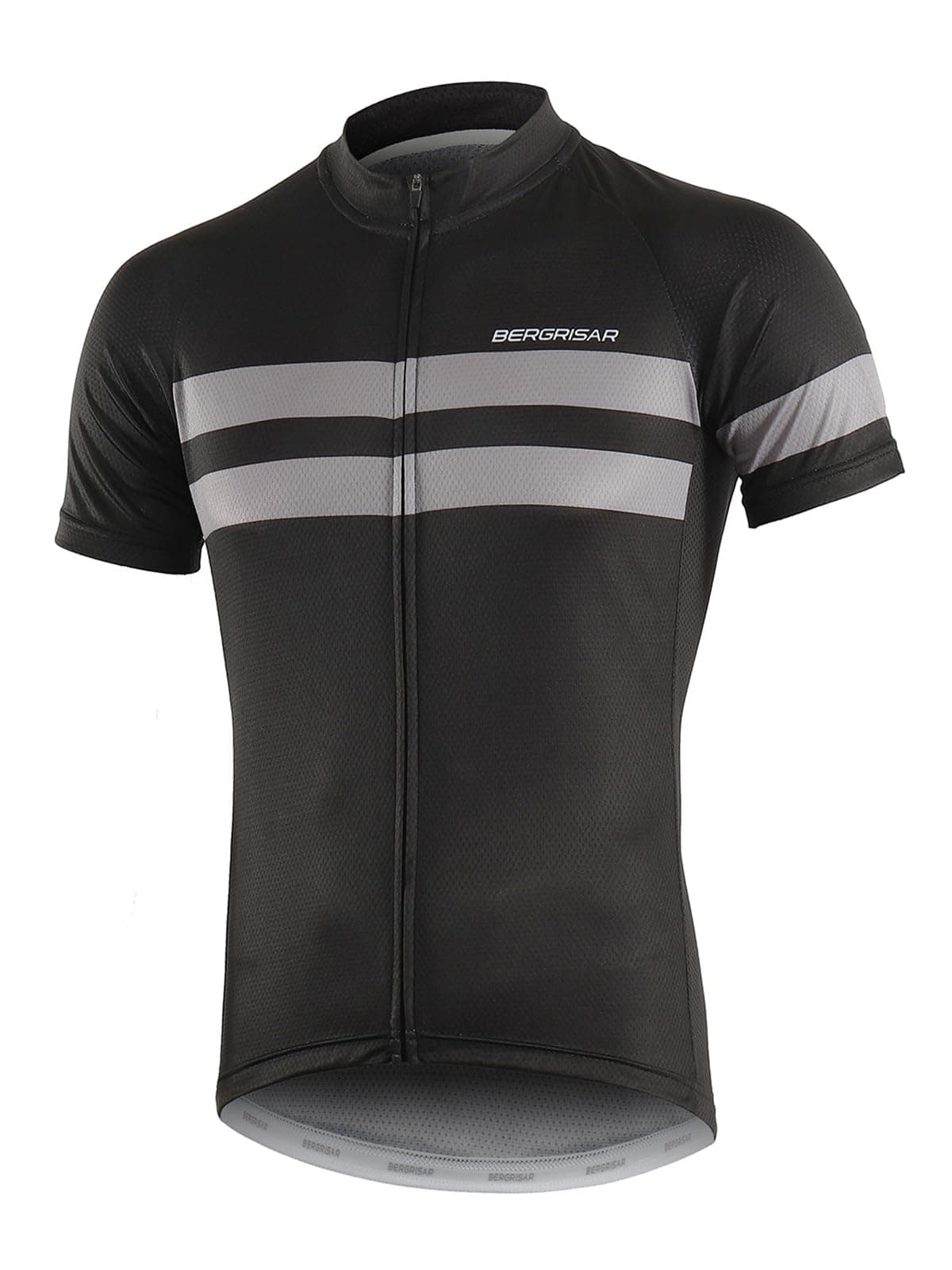 BERGRISAR Camiseta de Ciclismo de Manga Corta para Hombre, 3+1 Bolsillos con Cremallera — view 8