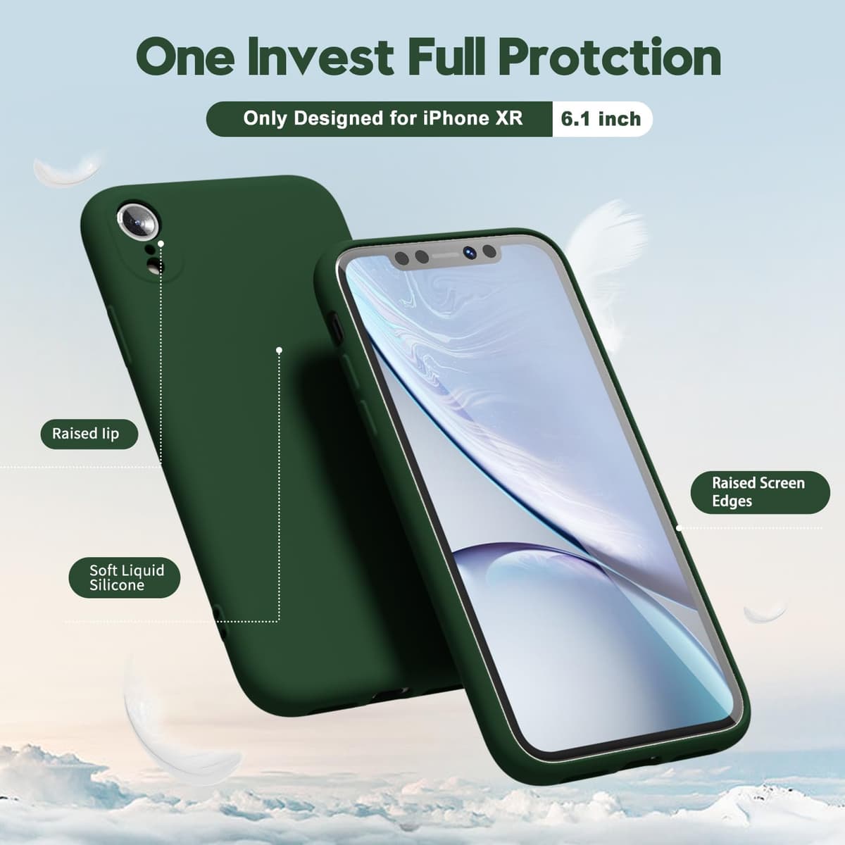 oakxco for iPhone 17 Pro Max Phone Case Liquid Silicone, Cute Thin Slim Grip Soft Rubber Gel for Women Men, Smooth Matte TPU Plain Solid Color Girly Simple Case with Camera Cover, Light Pink — view 508