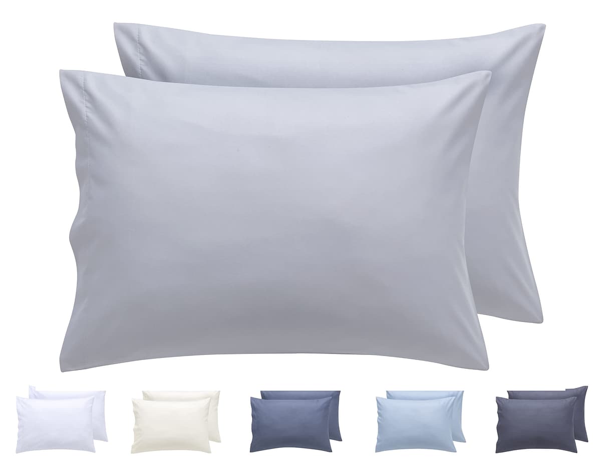 Todocama – Juego de 2 Fundas de Almohada, Microfibra Extra Suave, hipoalergénicas. Juego de 2-70x40 cm Blanco — view 5