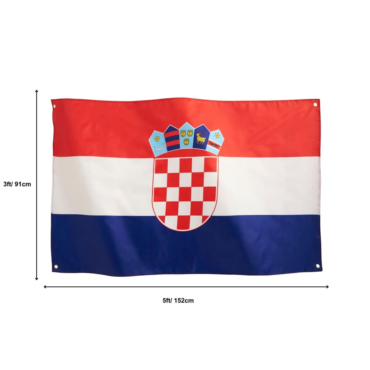 Runesol Cornwall Flag - 91x152cm, 3ft x 5ft, Cornish Flag, 4 Grommets, Eyelet in Every Corner, Premium Quality, Inside & Outside Use, Vivid Colours — view 930