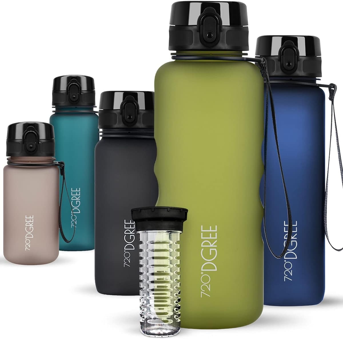 720°DGREE Botella de agua uberBottle – 1,5 litros, 1500ml | Novedosa botella deportiva | Sin BPA | Ideal para niños, fitness, deportes, fútbol, guardería, escuela, pequeños, antigoteo — view 206