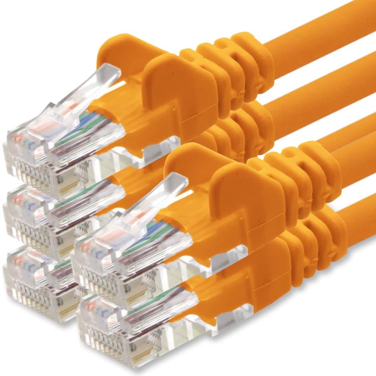 1aTTack.de 0.25m - black - 10 pieces - (PACK) - CAT.6 CAT6 Ethernet LAN network cable 1000 Mbit/s patch cable — view 92