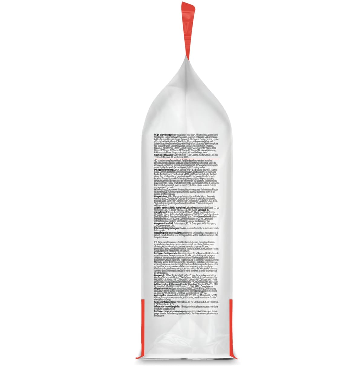 Zupreem Multifrutas Alimento para Aves de Compañía - Frutas y Vitaminas - Pienso para Pájaros Indicado para Loros, Guacamayos, Cacatúas, Caiques y Otros Pájaros Medios-Grandes y Grandes - 1,5 kg — view 2