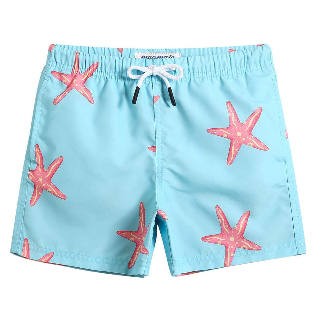 MaaMgic Bañador Niño Ropa de Baño para Niño Secado rápido Interior de Malla Short de Natación Estampado