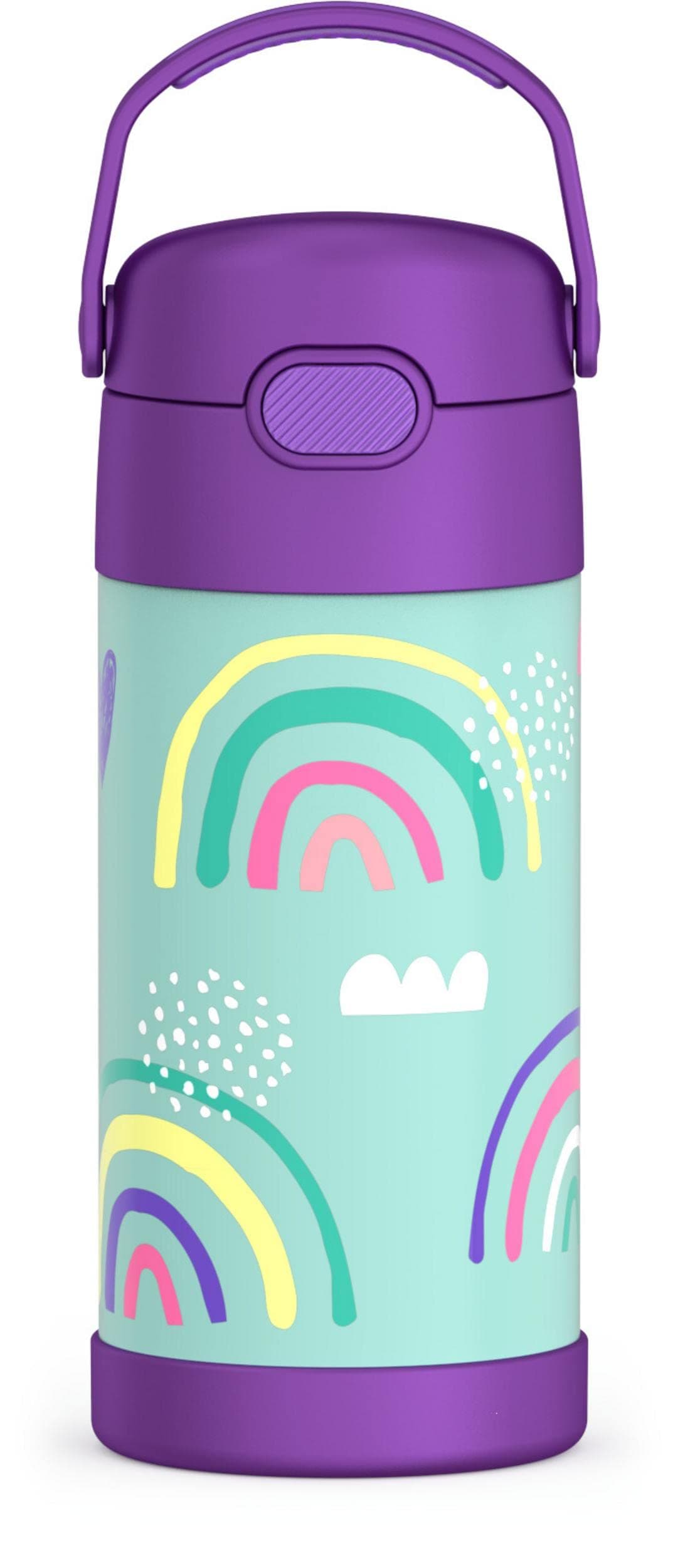 THERMOS FUNTAINER Water Bottle with Straw - 12 Ounce - Kids Stainless Steel Vacuum Insulated Water Bottle with Lid, Animal Presents — view 13