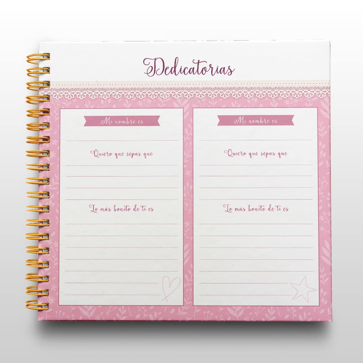 Libro de Firmas Comunión Niña Personalizado - Tamaño 25 x 21 cm. Personalización del Álbum en Portada Foto y Nombre. 60 páginas impresas a color. ONEPERSONAL — view 5