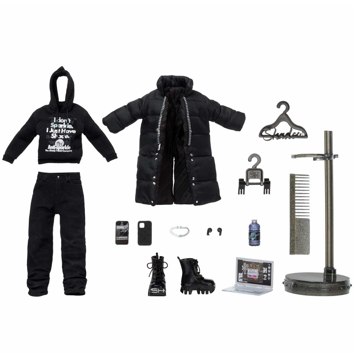RAINBOW HIGH Shadow High - REXX Mcqueen - Muñeca de Moda de Color Negro con Atuendo de Moda y 10+ Accesorios de Juego Coloridos - para Niños y Coleccionistas Desde los 12 Años — view 5