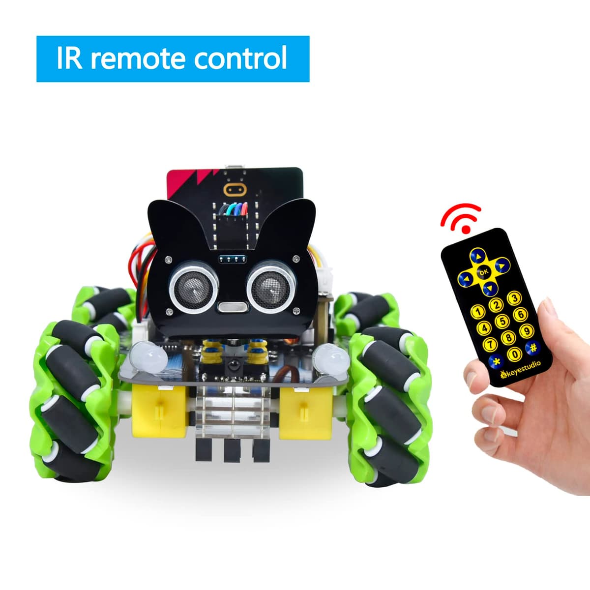 KEYESTUDIO BBC Microbit V2 Starter Kit, Electronic Programming Kit for Teens Adults，Include Micro bit V2, Makecode and Python Code, Barebone PCs — view 3