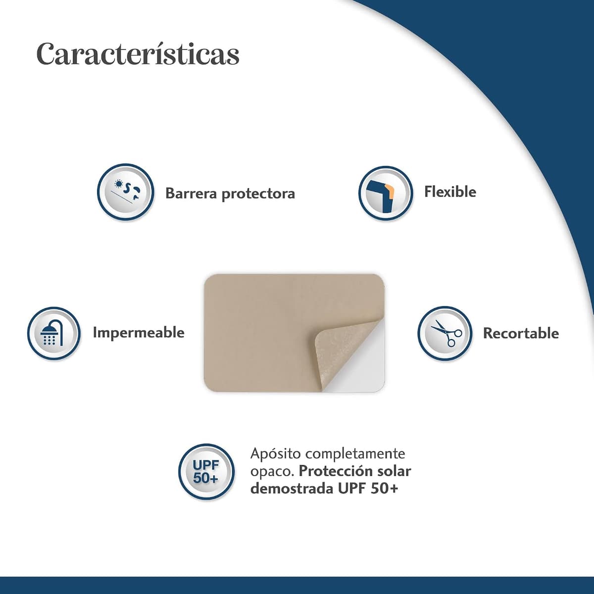 Trofolastin, Reductor de Cicatrices, Apósitos Adhesivos para Cicatrices Hipertróficas y Queloides, Quemaduras y Cortes, Tamaño 5x7,5cm, 5 Unidades — view 5